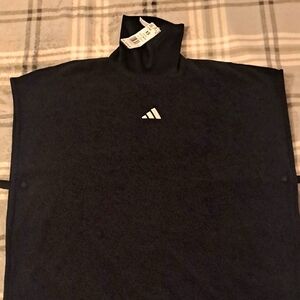 Adidas Black Turtleneck Top with Logo